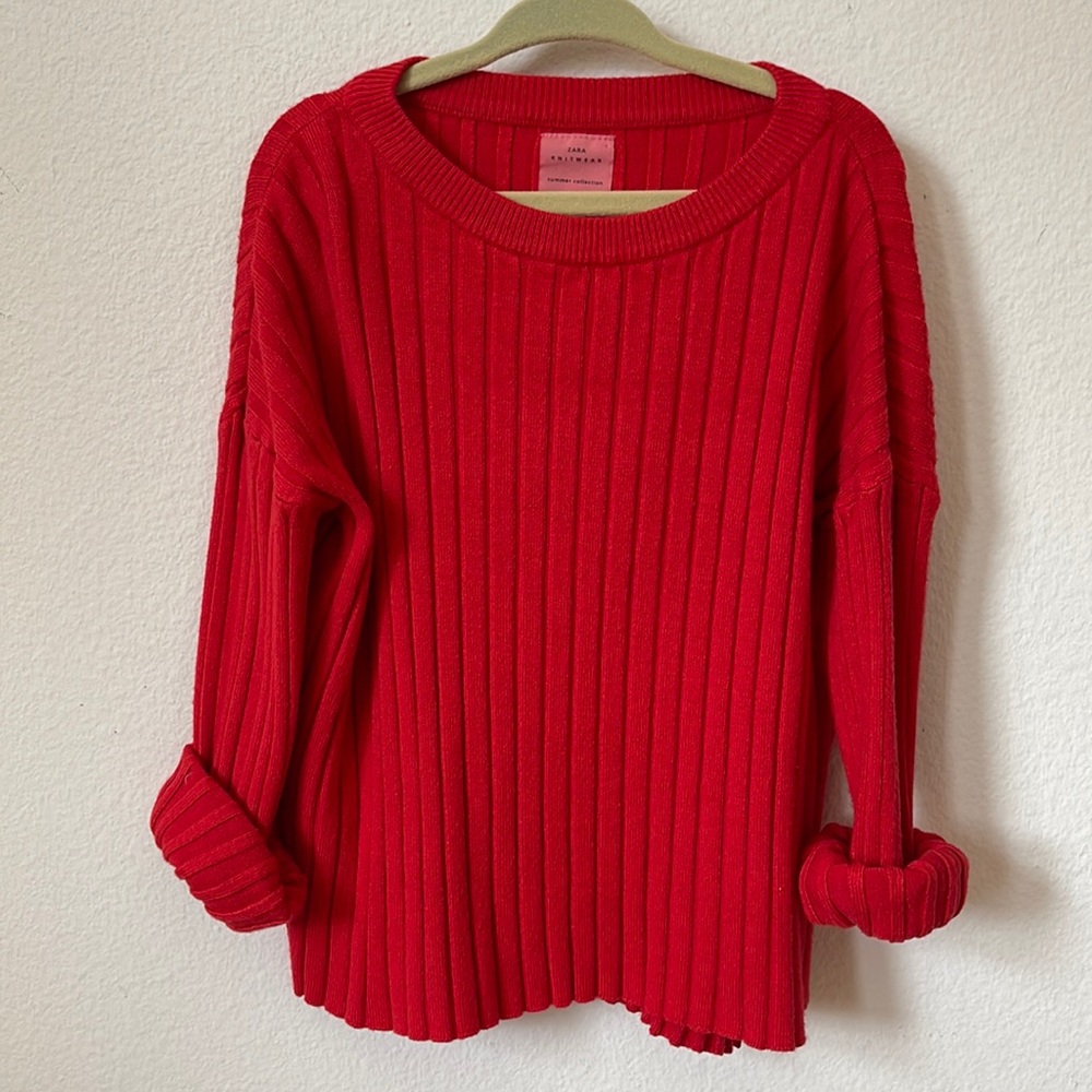 Zara kids ribbed knit sweater 6T
